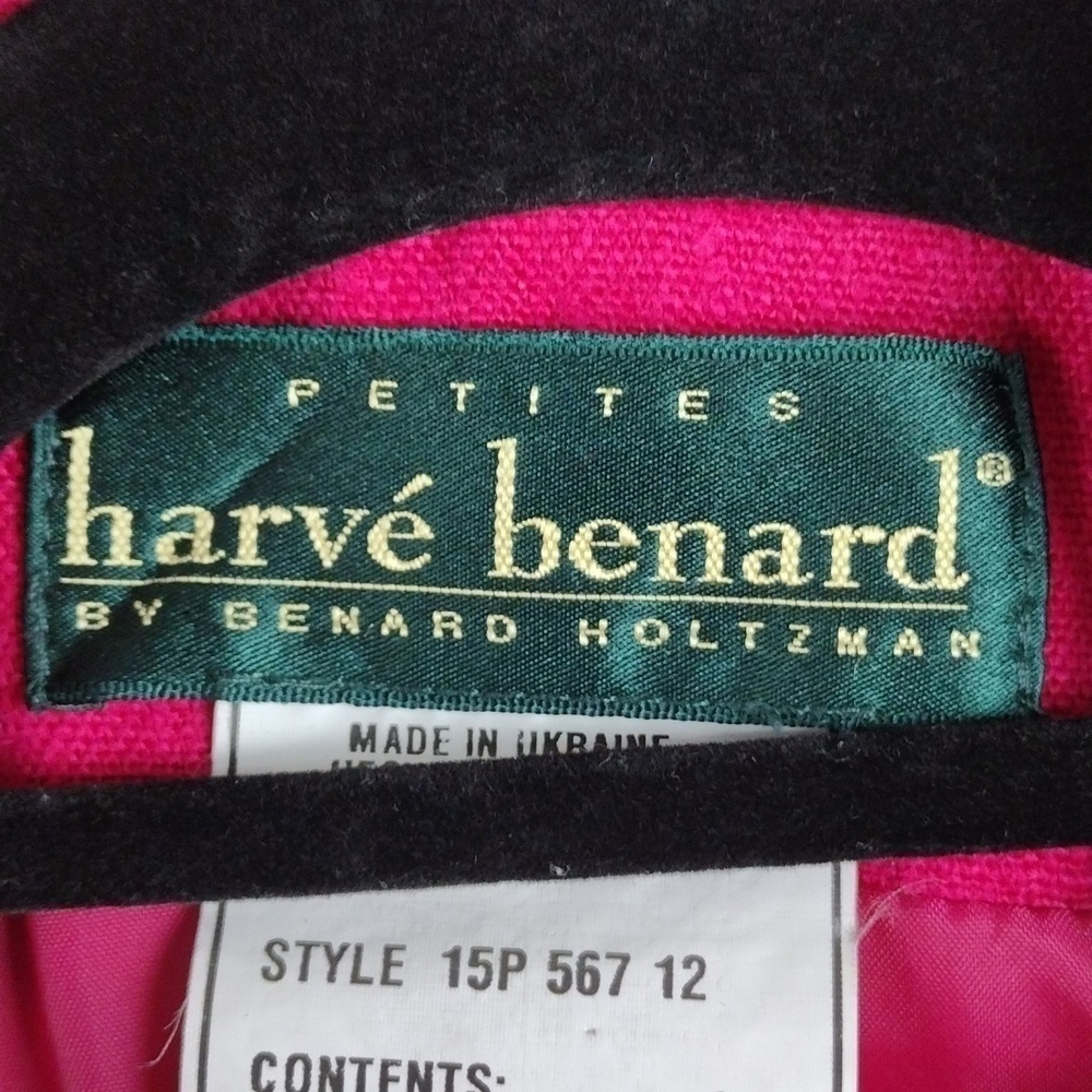 Harve Bernard Petites Pink Linen Long Sleeve Single Breast Button Classic Blazer - Picture 7 of 16